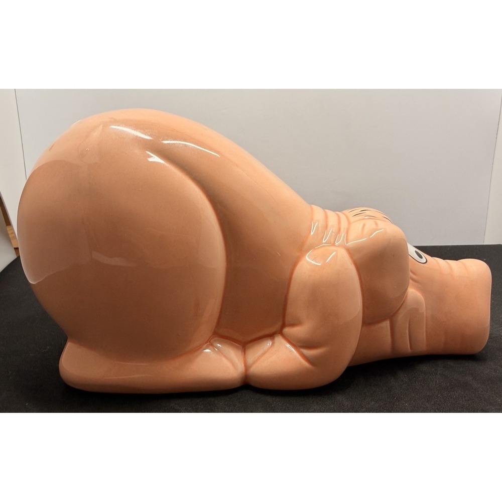 Funny Ceramic Pig Piggy Bank Money ULI STEIN MAUS(?) German Cartoon